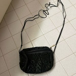 Vintage crossbody black handbag